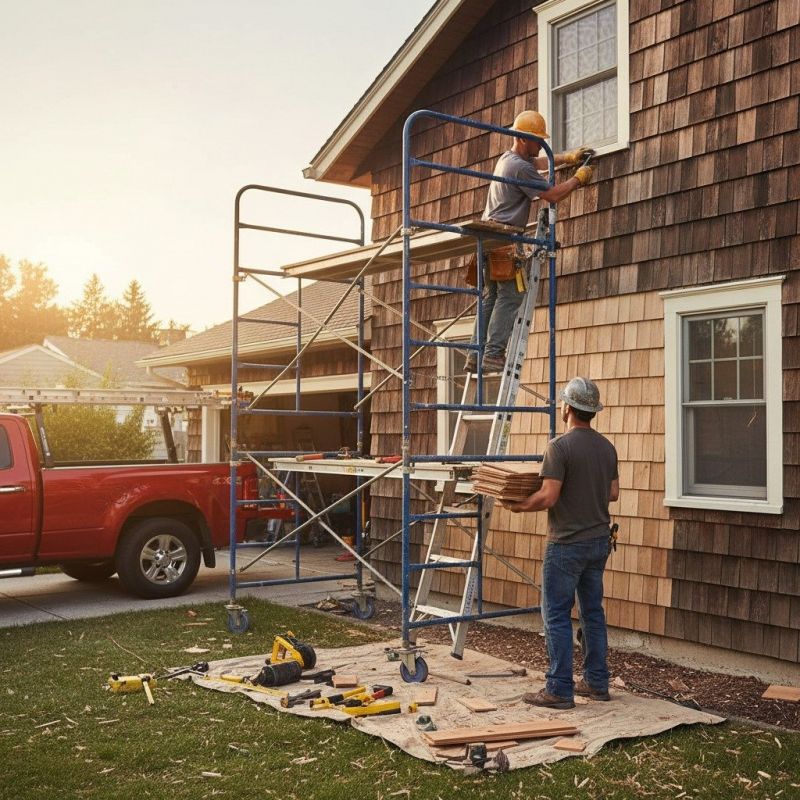 Log Home Siding Installation